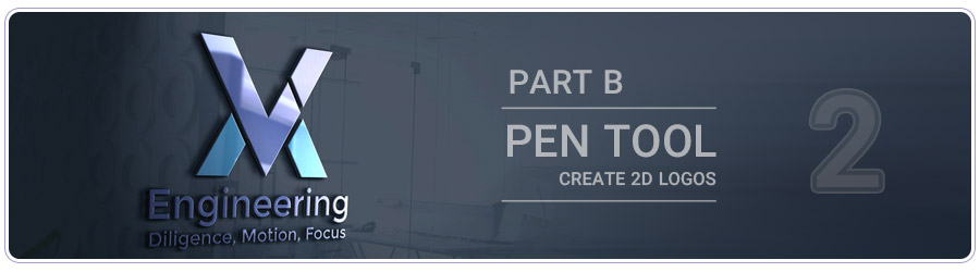 آموزش ابزار Pen فتوشاپ | طراحی لوگو با فتوشاپ